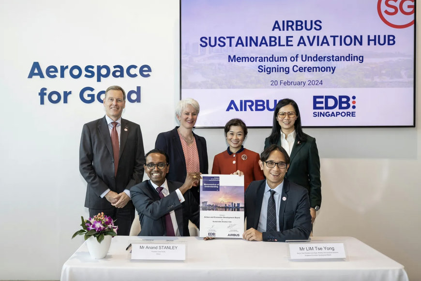 AIRBUS TO LAUNCH SUSTAINABLE AVIATION HUB IN SINGAPORE